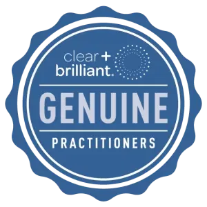 Clear+Brilliant Genuine Practitioner badge