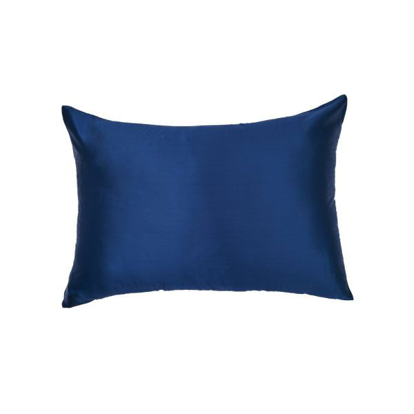 lunalux silk pillowcase midnight blue