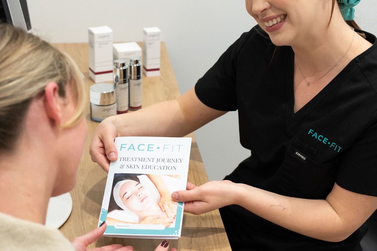 Face Fit's treatment journey booklet and therapist advice